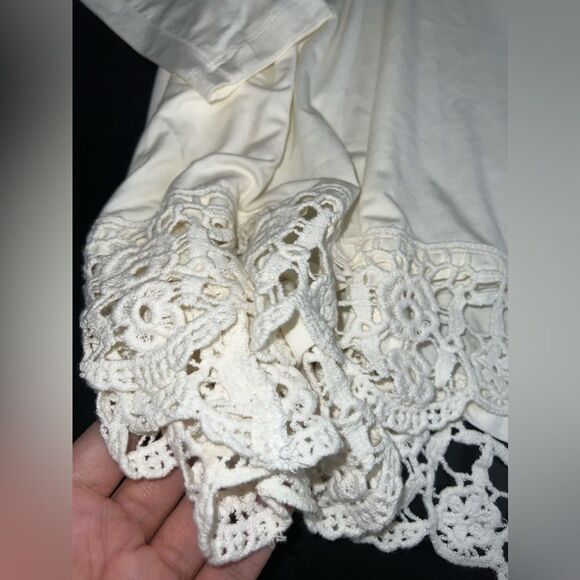 Lulu’s Just Like Vacation Ivory Long Sleeve Top Size Small EUC - Picture 4 of 9